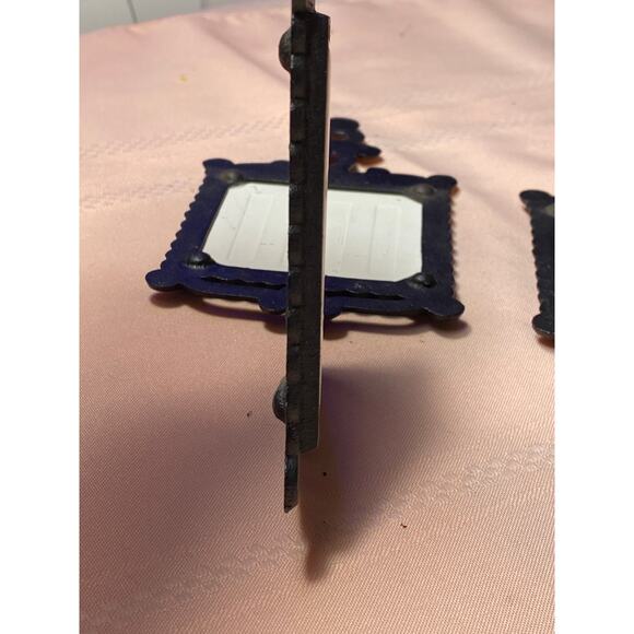 Set of 6 Cast Iron / Tile Mini Trivets with Antique Cars Ardco Japan EUC - Picture 12 of 16